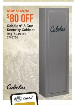 Cabela's Cabela's 8 Gun Security Cabinet offer