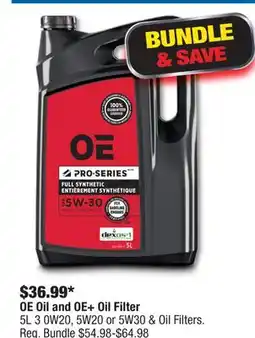 PartSource OE Oil and OE + Oil Filter BUNDLE SAVE offer