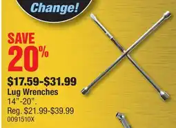 PartSource Lug Wrenches offer