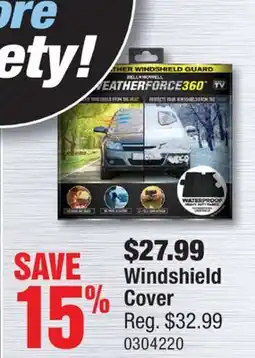 PartSource Windshield Cover offer