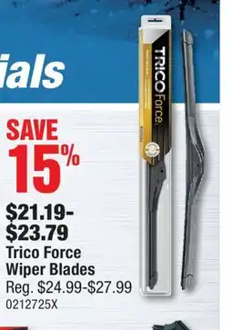PartSource Trico Force Wiper Blades offer
