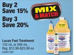 PartSource Lucas Fuel Treatment offer