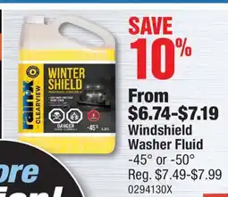 PartSource Windshield Washer Fluid offer