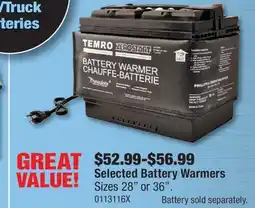 PartSource Selected Battery Warmers offer