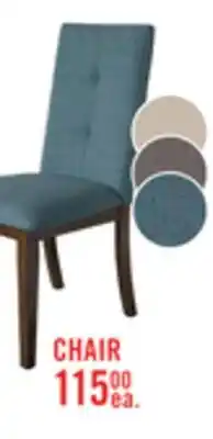 The Brick Chelsea Dining Chair with Linen-Look Fabric - Aqua Blue offer