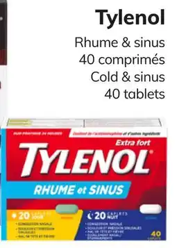 Accès pharma Tylenol Cold & sinus offer