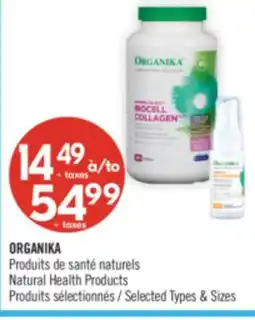 Pharmaprix ORGANIKA Natural Health Products offer