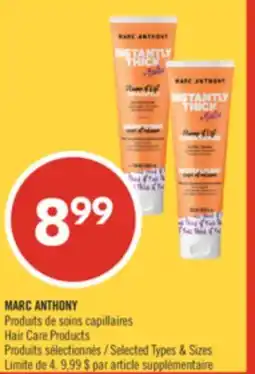 Pharmaprix MARC ANTHONY Hair Care Products offer