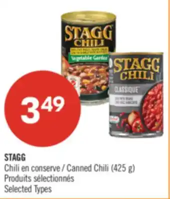 Pharmaprix STAGG Canned Chili offer