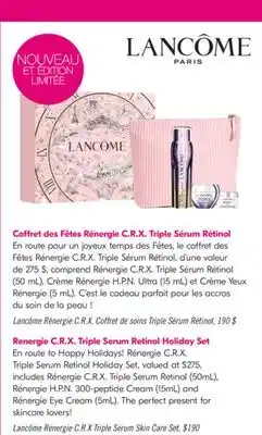 Pharmaprix Lancôme Renergie C.R.X Triple Serum Skin Care Set offer