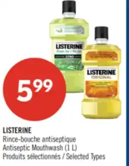 Pharmaprix LISTERINE Antiseptic Mouthwash (1 L) offer
