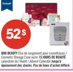 Pharmaprix QUO BEAUTY Cosmetic Storage Case or 15JOURS DE BEAUTÉ Advent Calendar offer