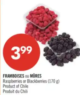 Pharmaprix Raspberries or Blackberries offer