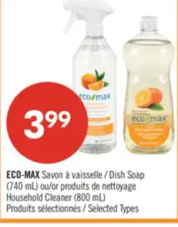 Pharmaprix ECO-MAX Savon à vaisselle (740 mL) ou produits de nettoyage offer