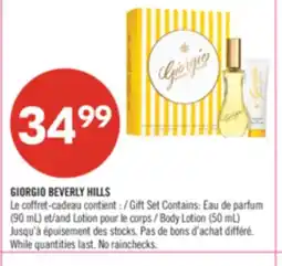 Pharmaprix GIORGIO BEVERLY HILLS Gift Set Contains: (90 mL) and Lotion Body Lotion (50 mL) offer