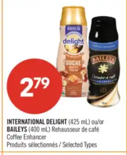 Pharmaprix INTERNATIONAL DELIGHT (425 mL) or BAILEYS (400 mL) Coffee Enhancer offer
