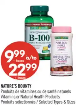 Pharmaprix NATURE'S BOUNTY Vitamins or Natural Health Products offer
