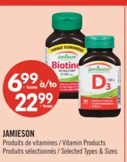 Pharmaprix JAMIESON Vitamin Products offer
