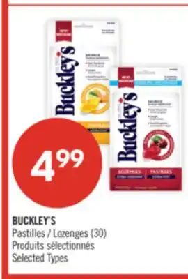 Pharmaprix BUCKLEY'S Lozenges offer