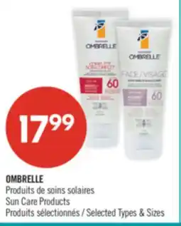 Pharmaprix OMBRELLE Sun Care Products offer
