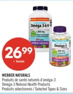 Pharmaprix WEBBER NATURALS Omega-3 Natural Health Products offer
