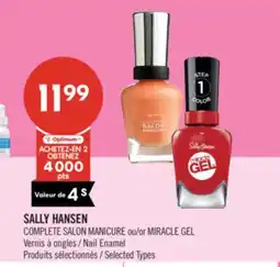 Pharmaprix SALLY HANSEN COMPLETE SALON MANICURE or MIRACLE GEL Nail Enamel offer