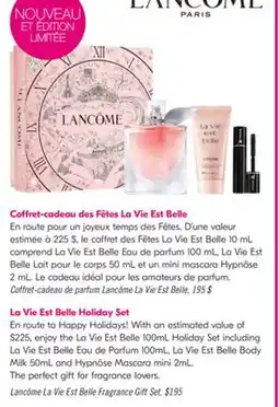 Pharmaprix La Vie Est Belle Holiday Set offer