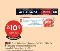 Pharmaprix ALCAN Aluminum Foil (50') or PC Heavy-Duty Freezer Bags (10 - 38) offer