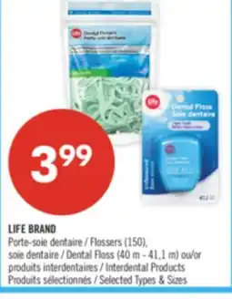Pharmaprix LIFE BRAND Flossers (150), Dental Floss (40 m -41,1 m) or Interdental Products offer
