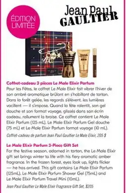 Pharmaprix Jean Paul Gaultier Le Male Elixir Fragrance Gift Set offer
