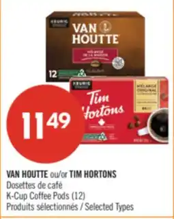 Pharmaprix VAN HOUTTE or TIM HORTONS K-Cup Coffee Pods (12) offer