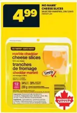 Real Canadian Superstore no name cheese slices offer