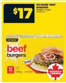 Real Canadian Superstore NO NAME BEEF BURGERS offer