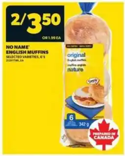 Real Canadian Superstore NO NAME ENGLISH MUFFINS offer