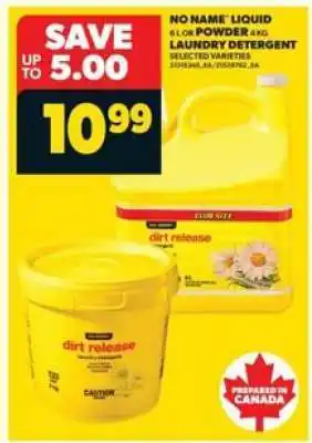 Real Canadian Superstore NO NAME LIQUID OR POWDER LAUNDRY DETERGENT offer