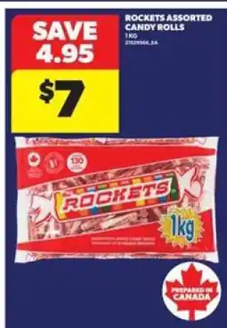 Real Canadian Superstore ROCKETS ASSORTED CANDY ROLLS offer