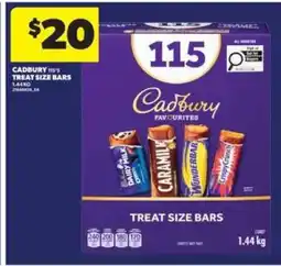 Real Canadian Superstore CADBURY 115'S TREAT SIZE BARS offer