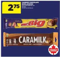 Real Canadian Superstore Cadbury Chocolate Bars, Juniors offer