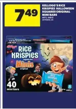 Real Canadian Superstore Kellogg's Rice Krispies Halloween Squares Original Mini Bars offer