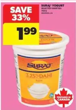 Real Canadian Superstore Suraj Yogurt offer