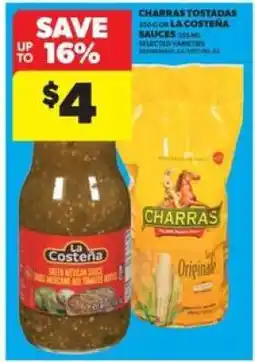 Real Canadian Superstore Charras Tostadas or La Costeña Sauces offer