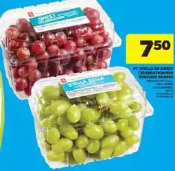 Real Canadian Superstore PC Stella or Sweet Celebration Red Seedless Grapes offer