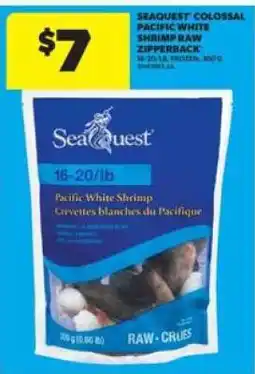 Real Canadian Superstore Seaquest Colossal Pacific White Shrimp Raw Zipperback offer
