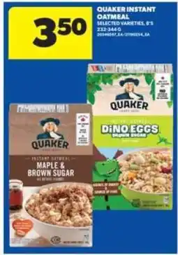 Real Canadian Superstore Quaker Instant Oatmeal offer