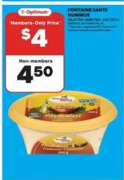Real Canadian Superstore Fontaine Santé Hummus offer