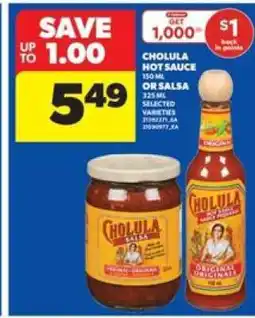 Real Canadian Superstore CHOLULA Hot Sauce or Salsa offer