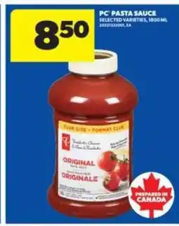 Real Canadian Superstore PC PASTA SAUCE offer