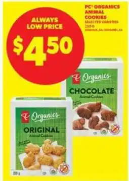 Real Canadian Superstore PC Organics Animal Cookies offer