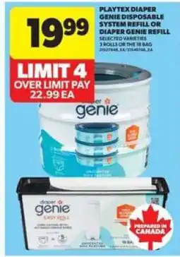 Real Canadian Superstore Playtex Diaper Genie Disposable System Refill or Diaper Genie Refill offer