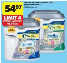 Real Canadian Superstore Similac Pro-Advance Step 1 or 2 Powder Formula offer